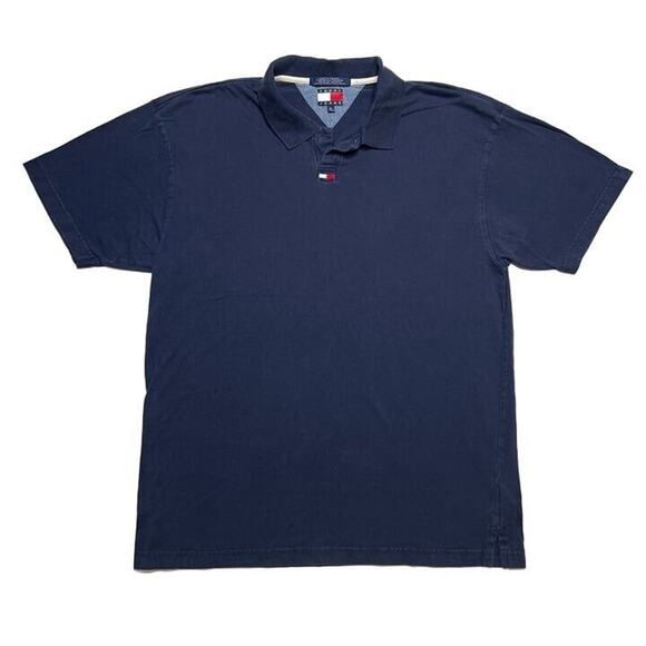 Tommy Hilfiger Vintage Embroidered Polo Shirt Tommy Jeans Men's XL 90s Retro - Picture 1 of 5